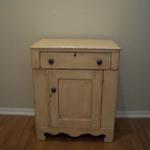 End Table with Antiqued Buff Satin Finish